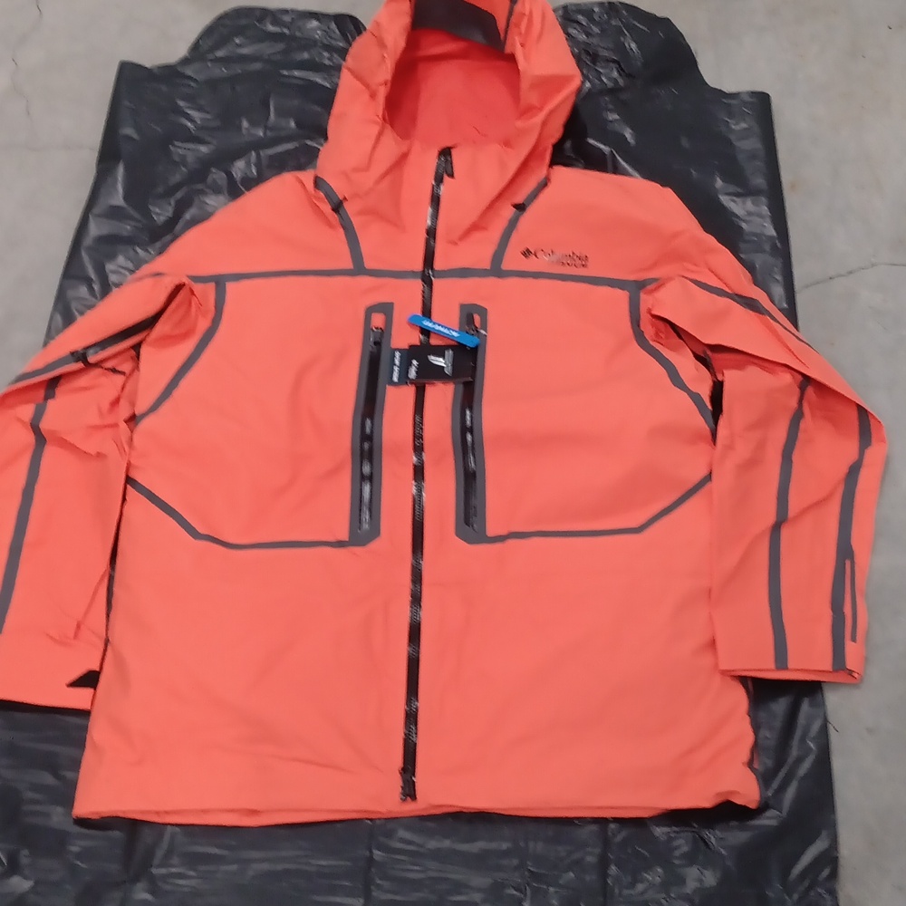 Columbia Men's Size L Orange And Gray Primo Pow Interchange Jacket